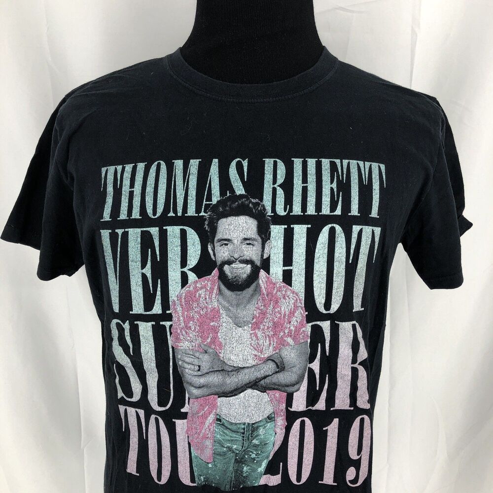 Thomas Rhett Very Hot Summer Tour Shirt 2019 Music Country Black Large